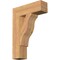 Ekena Millwork Funston Block Smooth Bracket, Western Red Cedar, 5 1/2"W x 20"D x 28"H BKT06X20X28FST05SWR - alternate 1